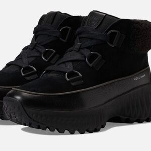 Cole Haan Boots Hiking Zerogrand Black Waterproof Flurry Sz 9 $280